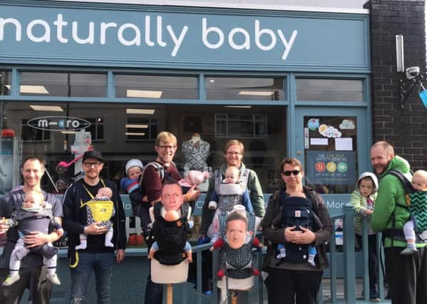 Naturally Baby in Leamington organised a flash mob following Piers Morgan's tweet.