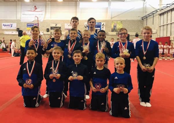 Rugby Gymnastics Club competitors at the Tom Wilson Invitational