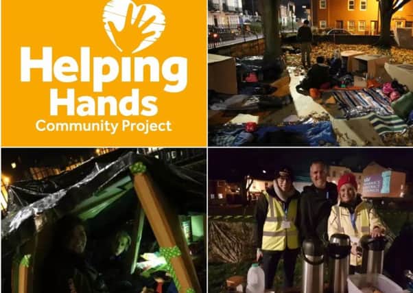 Photos from last year's sponsored sleep out for Helping Hands.
Photos by Helpings Hands and Alex Harvey from Infinite Pixel.