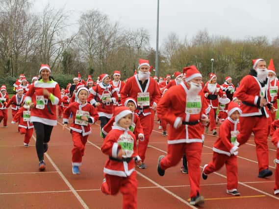 Raising money for worthy local causes with the Rugby Santa Run