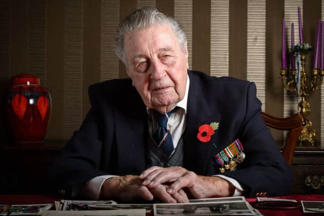 Feature - Herbert Leedham, 96, who is a former RAF Bomber pilot. NNL-180611-231056009