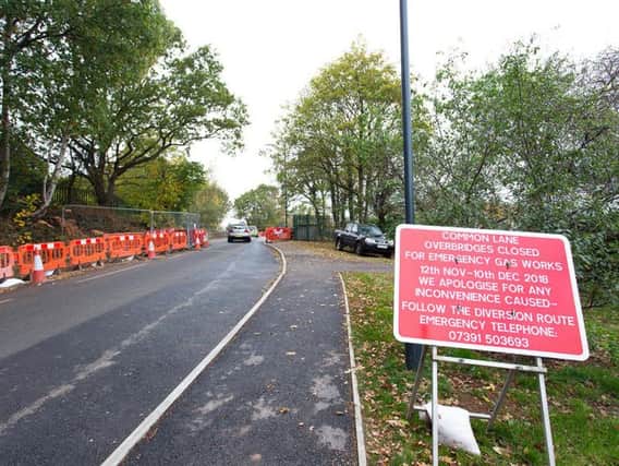 The work on Common Lane will now be postponed until further notice