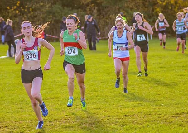 Striders' Claire Murphy sprints for home, with Leamington C&AC's Jenny Jeeves in hot pursuit. Pictures: Pete Matthews unless stated