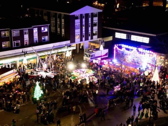 Abbey End during last year's Christmas Lights switch-on