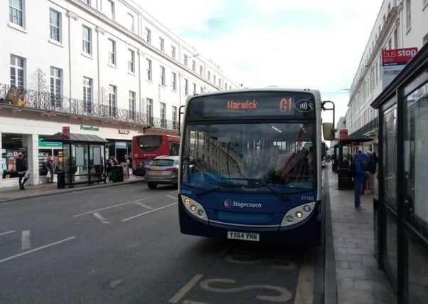 Stagecoach bus on the Parade in Leamington.