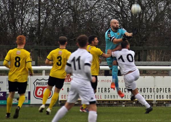 Tony Breeden enjoyed an eventful afternoon as Brakes overcame Witton Albion in the FA Trophy. Pictures: Sally Ellis