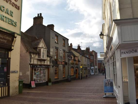 Chapel Street - part of the pedestrianised section of the town centre.