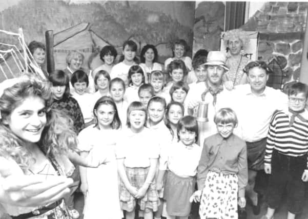 Dunchurch Pantomaniacs in their January 1990 production of Little Miss Muffet