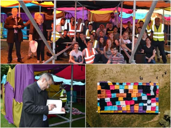 Students at Warwick University have broken the Guinness World Record for the largest blanket fort.
Photos show Scott Blake, director and chartered surveyor at ehB Reeves with the blanket fort team.