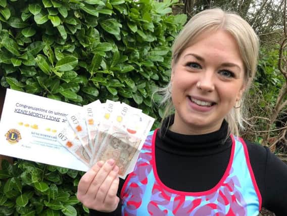 Evie Atkinson is aiming to run the London Marathon for Dementia Revolution - and donated her duck race winnings to help fund it