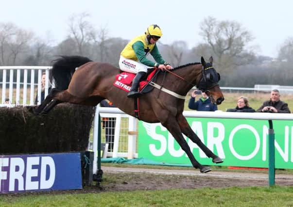 Milansbar, winner of the Classic Chase in 2018, is aiming for a repeat on Saturday. Picture: www.dwprattracingphotography.co.uk