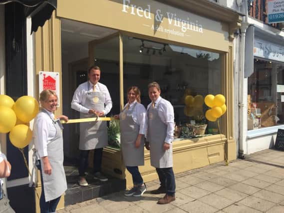 The team at Fred and Virginia at the official opening in July.