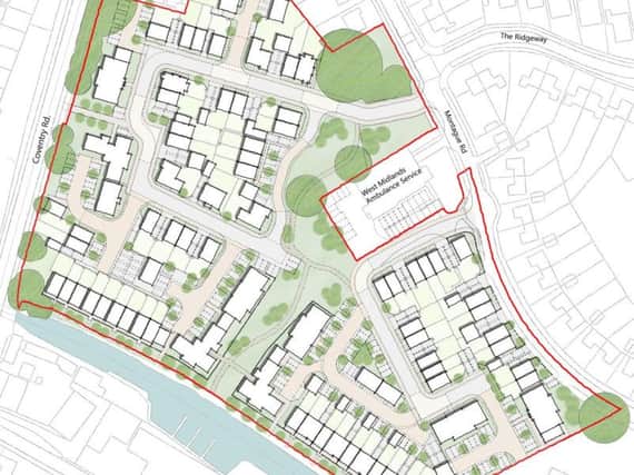 The proposals for 150 homes in Warwick. Image by Crest Nicholson.