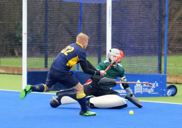 Tim Williams-Ellis goes close for Warwick Men's 1sts at home to Worcester. Picture: Morris Troughton