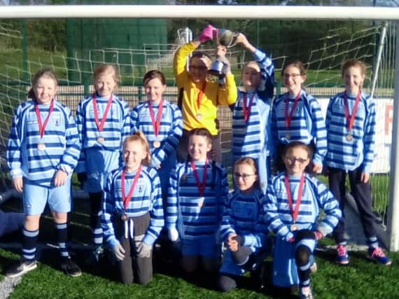 St Marie's Catholic Primary School Under 11s Girls are the Warwickshire champions