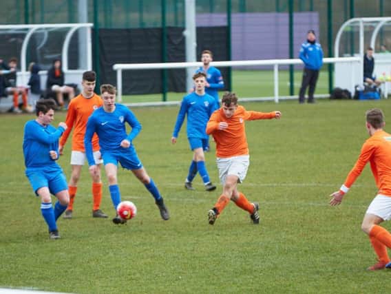 Ollie Sewell in Rugby Town U18s Juniors game against Stratford Town Colts Blue