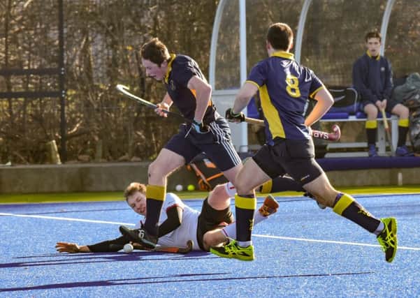 Action from Warwick Men's 1sts' clash with University of Warwick 1sts. Pictures: Louise Smith
