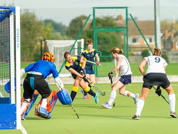 The Ladies 1st XI playing Boots earlier this season