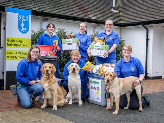 The Guide Dogs for the Blind, are running a recycling scheme whereby people can drop crisp packets and dog food pouches into them, to send off to recycle.