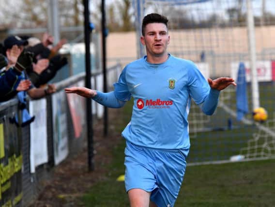 Striker Charlie Evans scored both goals on Saturday, to add to last weekend's hat-trick  Pictures by Martin Pulley
