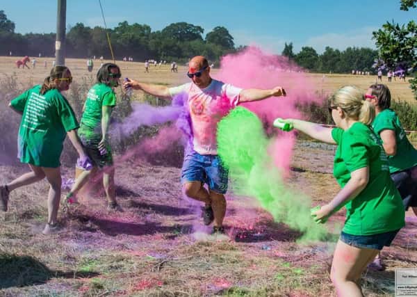 The Macmillan Colour Run in Shropshire. Photo submitted.