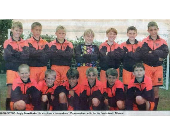 A cutting of the very first Rugby Town team, when as U11s they had a 100% record in the Northants Youth Alliance