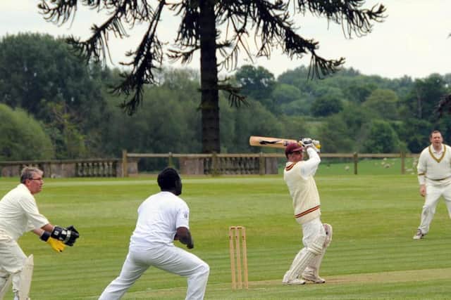 Paul Lazenby batting. Photo supplied.