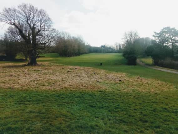 The former golf course at Newbold Comyn