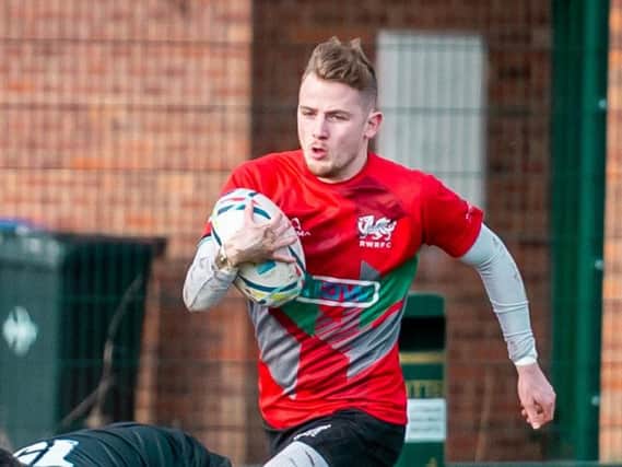 Jack Taylor was one of Rugby Welsh's try scorers in their hastily rearranged fixture with Southam 2nds on Saturday