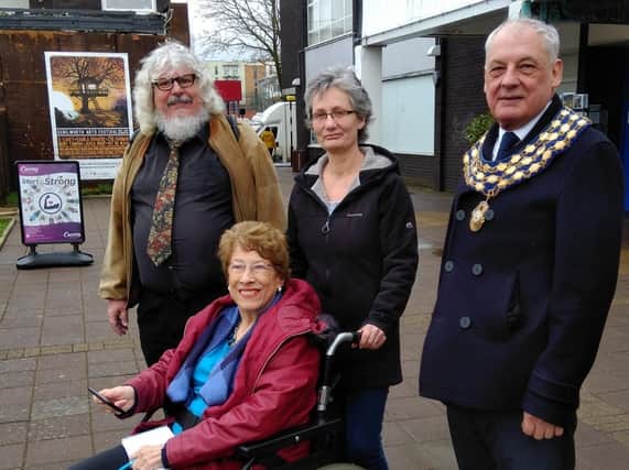 Kenilworth mayor Cllr Mike Hitchins and councillors Felicity Bunker and Kate Dickson took part in the exercise, alongside resident Chris Edgerton