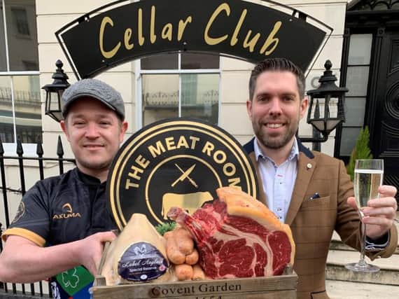 Left to right: David Ward from The Meat Room and Gareth Dore from the Cellar Club.