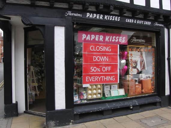 Paper Kisses in Warwick will be closing this weekend. Photo by Geoff Ousbey.