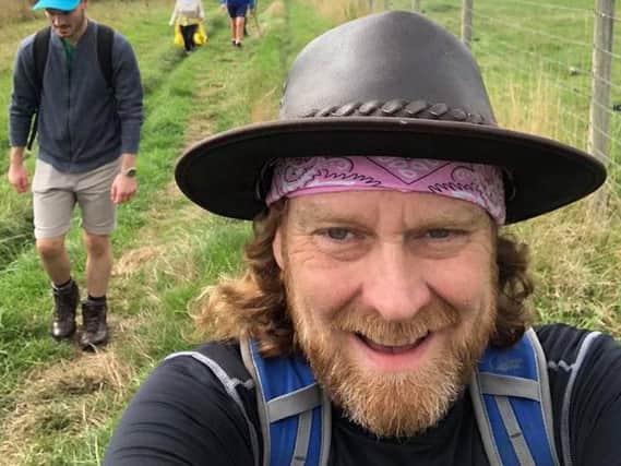 Martyn Wells preparing for the Cape Wrath Trail after tackling the Severn Way last year