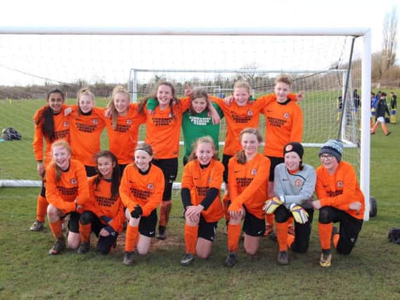 Rugby Town Girls Under 13s are league champions with three games still left to play