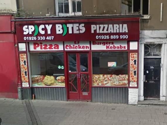 Spicy Bites Pizzaria in Clemens Street in Leamington. Photo from Google Street View.