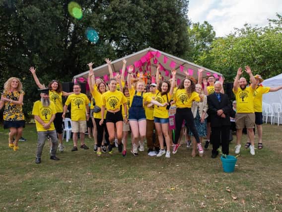 Volunteers and organisers for Art in the Park 2018.