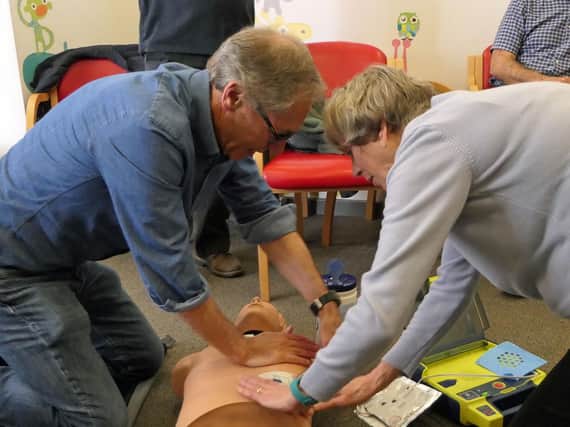 A Kenilworth Heartsafe CPR training session. Photo submitted.