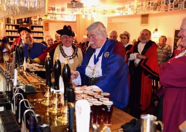 Warwick Court Leet were joined by other nearby Courts for their annual 'ale tasting' in Warwick. Photo by Gill Fletcher