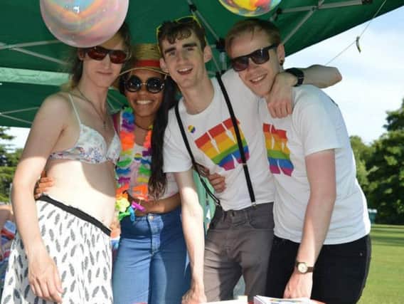 Having fun at Warwickshire Pride