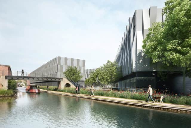 CGI of the plans for the canal side area near Althorpe Street.