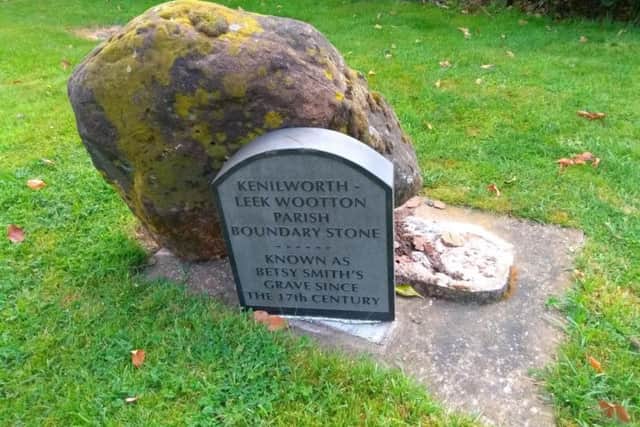 'Betsy Smith's grave' has been damaged. Photo submitted.
