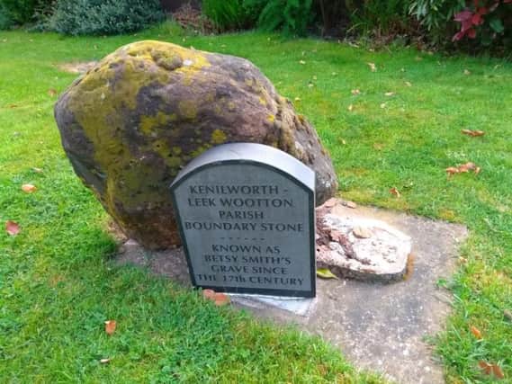 'Betsy Smith's grave' has been damaged. Photo submitted.