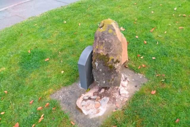 'Betsy Smith's grave' has been damaged. Photo submitted.