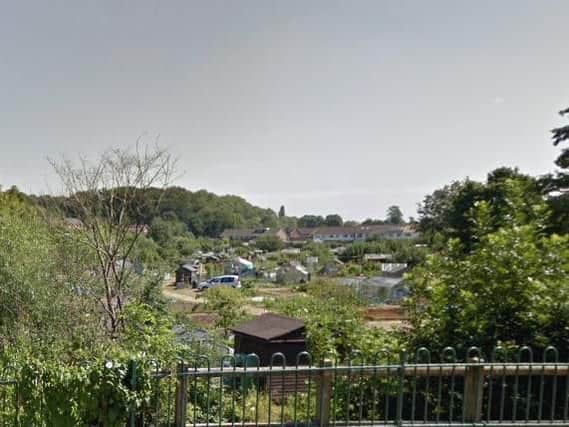 Odibourne Allotments. Photo from Google Street View.