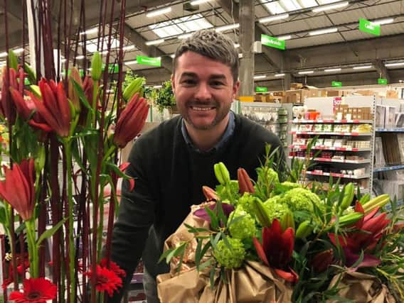 Dean Sharpe going for the senior Florist of the Year title