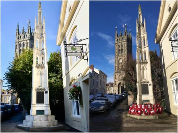 Warwick's war memorial. Photos submitted.
