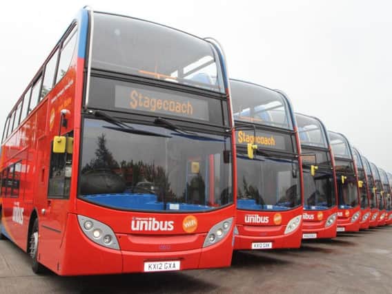 Stagecoach Unibuses. Photo supplied.