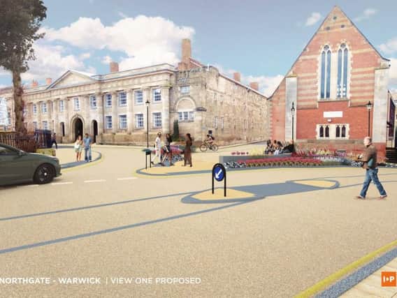 The visualisation of how Northgate will look after the scheme is completed. Photo by Warwickshire County Council.