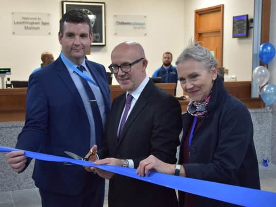 Warwick and Leamington MP Matt Western officially reopens Leamington Station after its refurbishment by Chiltern Railways.
