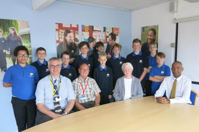 Kenilworth School's Interact Club with representatives from the Kenilworth Rotary Club